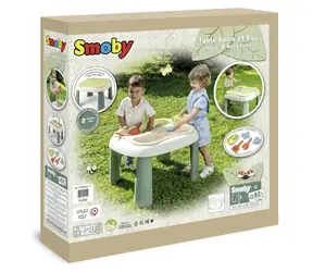 Smoby Lebenssand- und Wassertisch / UV-beständiger Kunststoff / 69 × 46 × 69 cm