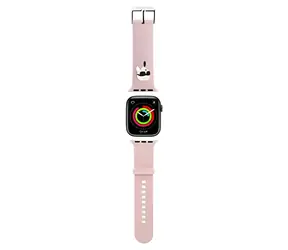 Karl Lagerfeld Karl Head NFT pink / Armband für Apple Watch 42/44/45/46/49 mm / Silikon