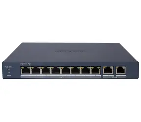 HIKVISION DS-3E1510P-EI/M(B) / Switch / 8x Gigabit PoE / 2x Gigabit Uplink / Super PoE 80 W / Reichweite 300 m