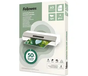 Fellowes A3 80 µm / Laminierfolie / 100 Stück / glänzend / Recyclingmaterial
