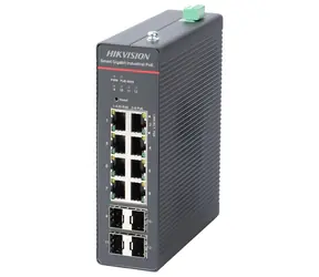 HIKVISION DS-3T1512HP-SI-8P4F / Switch / 8x Gigabit PoE (90W) / 4X Gigabit SFP / 300W / industrietauglich