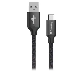 Colorway: Schwarz / Datenkabel: USB-A auf USB-C / 2,4 A / 2 m