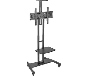 Art S-12 schwarz / Mobiler TV-Ständer / 32-70" / VESA 600x400 / bis zu 45 kg