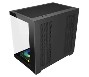 Fortron FSP M341-BA schwarz / Gehäuse / Midi-Tower / ATX / GPU 410 mm / 7x ARGB 120 mm / transparente Seitenwand