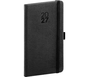 NOTIQUE Diamante 2027 schwarz / Taschenkalender / 9 × 15,5 cm