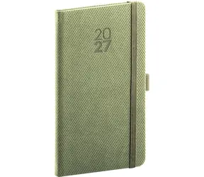 NOTIQUE Taschenkalender Diamante 2027 olivgrün / 9 x 15,5 cm