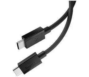 Spigen EB6015CC Essential USB-C-zu-USB-C-Kabel, 60 W, 1,5 m, schwarz / USB 2.0