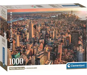 Clementoni Puzzle New York - Blick auf Manhattan / 1000 Teile / ab 14 Jahren