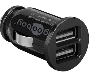 Goobay 58912 schwarz / Autoladegerät / 2x USB-A