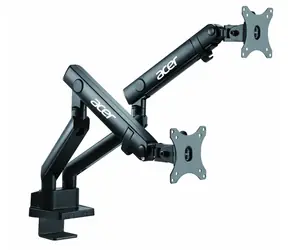 Acer Monitorstand Duo schwarz / Desktop-Monitorhalterung / 2x 32" / VESA 75-100 mm / Tragkraft 8 kg
