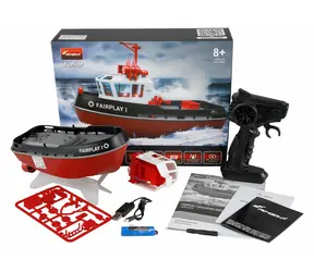 AMEWI RC-Boot Fairplay I schwarz / RC-Bootsmodell / 1:72 / RTR / 2,4 GHz