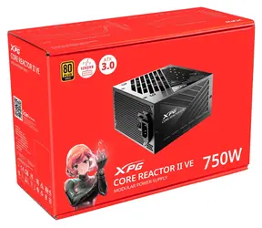 ADATA XPG CORE REACTOR II VE schwarz / Netzteil / 750 W / ATX 3.1 / 80 PLUS Gold / vollmodular / 12VHPWR-Anschluss