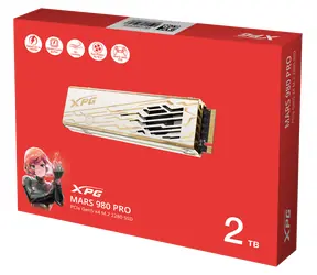 ADATA XPG MARS 980 PRO 2 TB / SSD / M.2 2280 / PCIe Gen5x4 / Aktivkühlung / 14000/13000 MB/s