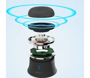 Ultron Mag SoundMate schwarz / Bluetooth-Lautsprecher / magnetischer MagSafe-Anschluss / 3 W / USB-C / 420 mAh