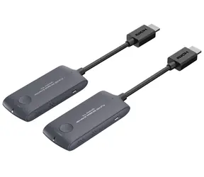 PremiumCord HDMI-Funkverlängerung, schwarz / Kabellose Verlängerung / Full HD 1080p / Reichweite 20 m / HDMI 1.4 / 5 GHz