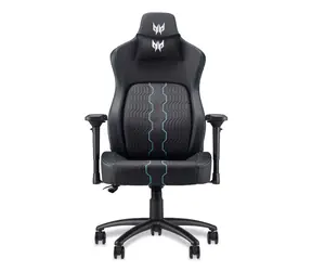 Acer Predator Rift Pro Gaming-Stuhl Schwarz, Blau / 4D-Armlehnen / Verstellbare Rückenlehne 0-90° / PU-Rollen