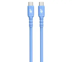 TB Touch USB-C-Kabel blau 1 m / Lade- und Datenkabel / USB-C auf USB-C / 60 W / 480 Mbit/s / Silikon