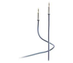 Shiverpeaks Flexline blau / Audiokabel / 3,5-mm-Klinkenstecker - 3,5-mm-Klinkenstecker / 0,75 m / Metallstecker
