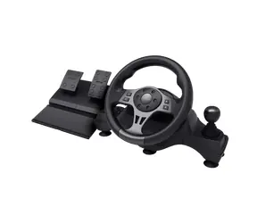 Trust GXT289 Movi schwarz / Lenkrad / Pedale / Vibration / USB / PC, Xbox, PS4, Switch