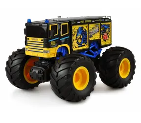 AMEWI RC Monster Truck Feuerwehr gelb/blau / RTR / Maßstab 1:18 / 2,4 GHz / Licht und Sound