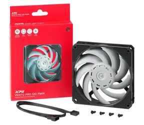 ADATA XPG Vento PRO schwarz / Lüfter / 120 mm / PWM 4-Pin / 900-2150 U/min / 75 CFM, 28 dB