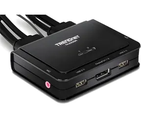Trendnet TK-220DPI / KVM-Switch / DisplayPort 1.2 / 4K UHD / USB / Audio 5.1