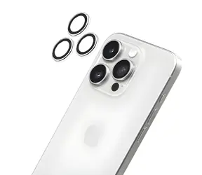 LAUT Prime Glass iPhone 16 Pro/16 Pro Max / Kameraschutzglas / 9H gehärtetes Glas / Installationsset