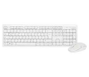 LogiLink Tastatur- und Maus-Set, weiß / Kabelloses Tastatur- und Maus-Set / Deutsche Tastatur / 2,4 GHz / 1000 DPI