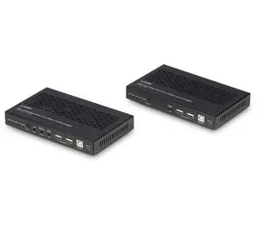 Lindy HDMI KVM-Extender 100 m schwarz / KVM-Extender / HDBaseT 3.0 / Cat6a / 4K60 / RS-232