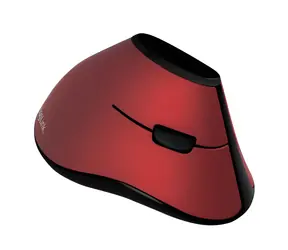 LogiLink Ergonomische Vertikale Kabellose Maus Rot / Maus / 2,4 GHz / 1200 DPI / 5 Tasten / 1x AA-Batterie