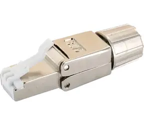 Schwaiger NWST811 silber / RJ-45-Stecker / Cat8.1 / 40GBASE-T / geschirmt