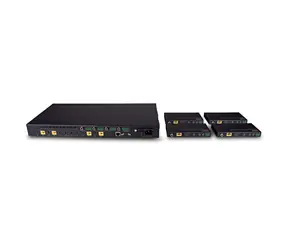 Lindy HDBaseT Matrix 4x4 schwarz / HDBaseT-Extender / 4K 60Hz / 150 m / Cat.6 / HDCP 2.2