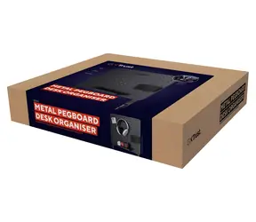 Trust GXT 724 Vesto schwarz / Schreibtisch-Organizer / Lochplatte / Kopfhörerhalter / 600 x 470 x 20 mm