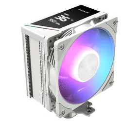 Modecom Volcano 0C T202 weiß / CPU-Kühler / LCD-Display / 4X Heatpipe / 120 mm ARGB / TDP 190 W