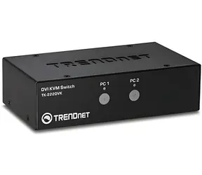 Trendnet TK-222DVK / KVM-Switch / 2- Port / DVI-I / USB-Hub / Audio
