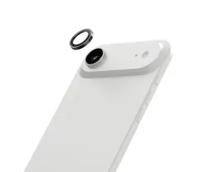 LAUT Prime Glass Kameraring für iPhone 17 Air, schwarz / Kameraschutzglas / 9H gehärtetes Glas / Montagerahmen