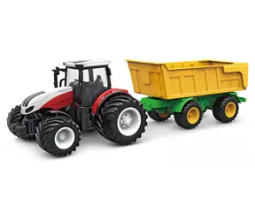 AMEWI RC-Traktor mit Anhänger, weiß / RTR / Maßstab 1:24 / 2,4 GHz / Li ION -Akku