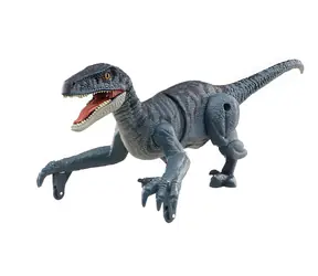 AMEWI RC-Dinosaurier Velociraptor, grau / 21 cm / RTR / Licht und Sound / 2,4 GHz