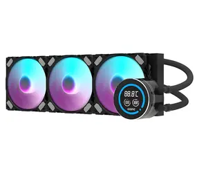 darkFlash DN-D360 schwarz / AiO-CPU-Kühler / 3x 120 mm / ARGB-Hintergrundbeleuchtung / 800-1800 U/min / Intel + AMD
