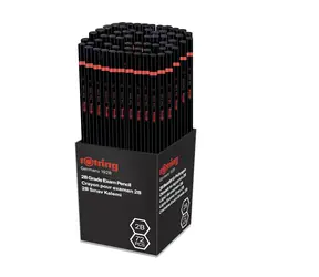Rotring EXAM 2B schwarz / Mikro-Bleistift / Härtegrad 2B / Schachtel mit 72 Stück
