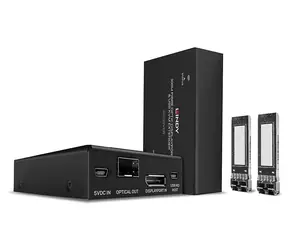 Lindy DisplayPort 1.2 KVM-Extender optisch / KVM-Extender / 300 m / 4K 60Hz / 4X USB 2.0