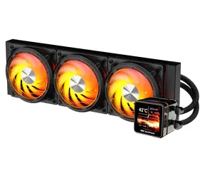 darkFlash DE360 schwarz / AiO-CPU-Kühler / 3x 120 mm / ARGB-Hintergrundbeleuchtung / 800-2000 U/min / 36 dB / Intel + AMD
