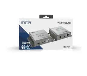 INCA IEX-120 / KVM-Extender / HDMI / Cat5e/Cat6 / USB-A / 4K / Reichweite 120 m