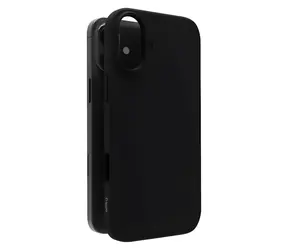 Allity Mag Schutzhülle für Apple iPhone 13, schwarz / Rückseite / MagSafe / Silikon