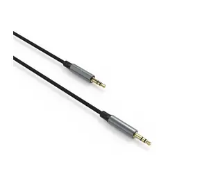 FIXED Link Space Grau / Audiokabel / 3,5-mm-Klinkenstecker - 3,5-mm-Klinkenstecker / geflochten / 1,5 m