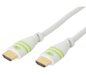 Techly ICOC-HDMI-4-100WH weiß / HDMI-Kabel / 10 m / mit Ethernet / vergoldeten Anschlüssen