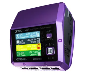 SkyRC Q200neo / RC-Modellladegerät / AC/ DC / 4 Anschlüsse / 400 W / LiPo, LiFe, NiMH, Blei