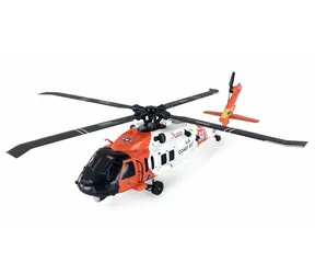 AMEWI RC-Hubschrauber UH60 Black Hawk orange-weiß / Maßstab 1:47 / LiPo 1350mAh / 2,4 GHz / RTF / ab 14 Jahren