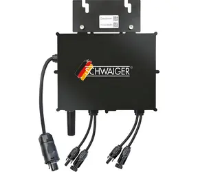 Schwaiger NEP 800/600W schwarz / Mikro-Wechselrichter für Photovoltaik / 800 W / IP67