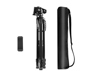 Puluz PU3096B schwarz / Stativ / 3D-Kopf 360° / Handyhalterung / Höhe 55-139 cm / Tragkraft 3 kg